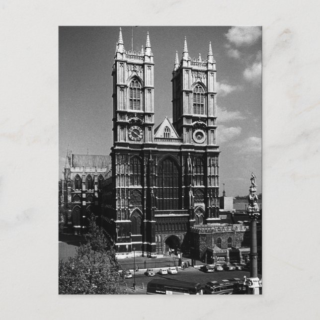 Vintage England London Westminster Abbey Vykort (Framsida)