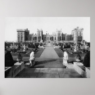 Vintage England, Öster Terrace vid Windsor Castle Poster
