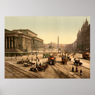 Vintage England, Saint Georges Hall, Liverpool Poster
