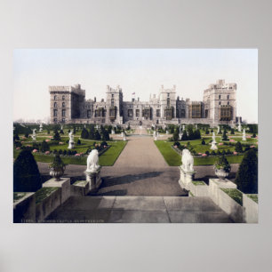 Vintage England, Windsor Royal Castle Poster