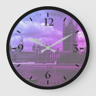 Vintage Englands parlament i London Stor Klocka