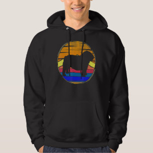 Vintage English Bulldog Retro Sunset Pets Hund Kär Hoodie