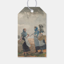 Vintage English Fisher Girls (Tynemouth, England) Presentetikett