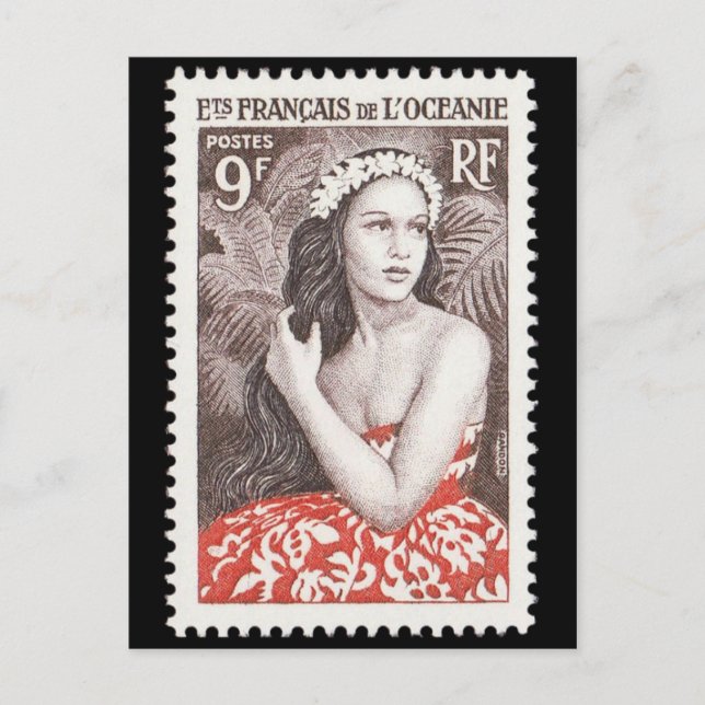 Vintage Engraved Frimärke vycard Vykort (Framsida)