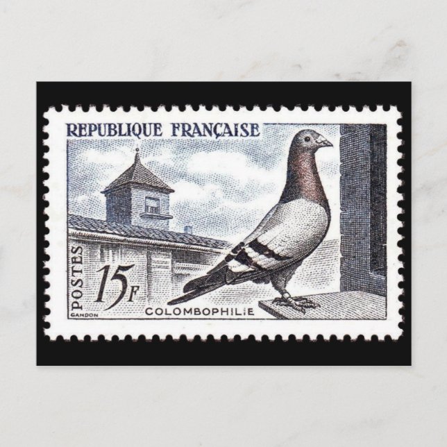 Vintage Engraved Frimärke vycard Vykort (Framsida)