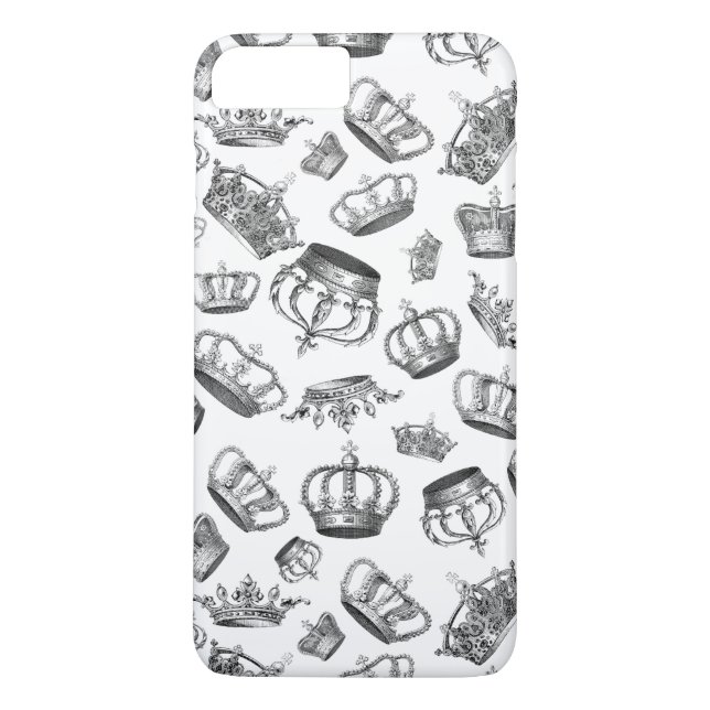 Vintage Engraved Royal Krona Case-Mate iPhone Skal (Baksida)