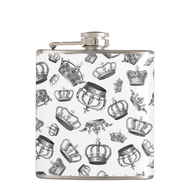 Vintage Engraved Royal Krona Fickplunta (Framsidan)