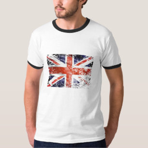 Vintage Engular flagga Union jack UK land flagga T Shirt