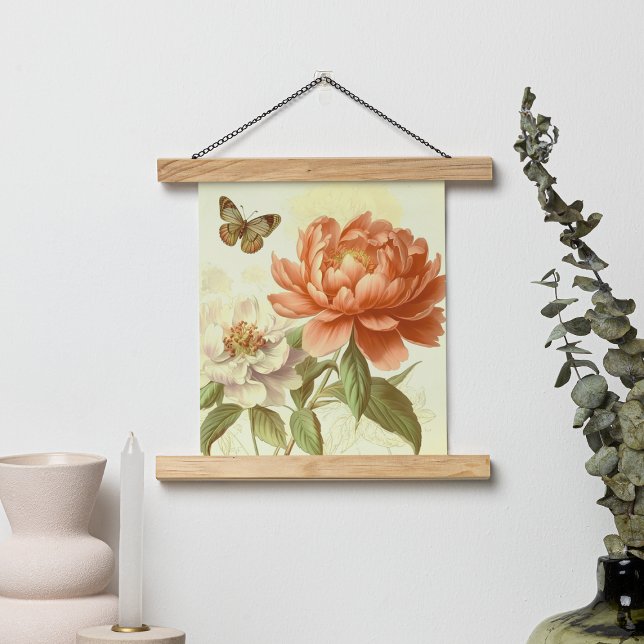 VINTAGE ENKEL BLOMMIGT MED SMÖJLIGHET POSTER (Skapare uppladdad)