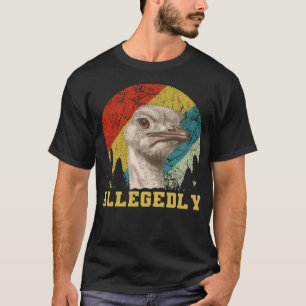Vintage enligt uppgift Ostrich älskare lustig T Shirt