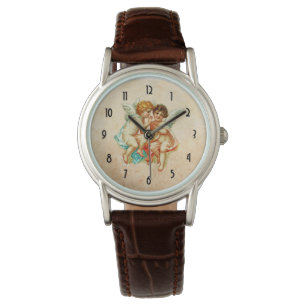 Vintage Ephemera Angel Cherubs Illustration Armbandsur