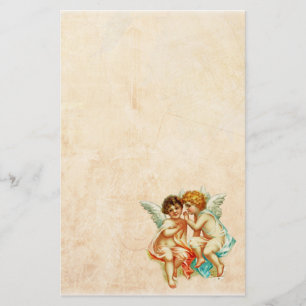 Vintage Ephemera Angel Cherubs Illustration Brevpapper