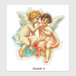 Vintage Ephemera Angel Cherubs Illustration Klistermärken