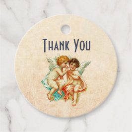 Vintage Ephemera Angel Cherubs Tack Gåvor Etiketter