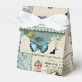 Vintage Ephemera med Blommor Presentaskar