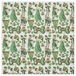 Vintage Ephemera Saint Patricks Day Collage Art Tyg