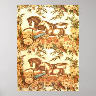 Vintage Equestrian Horse Poster