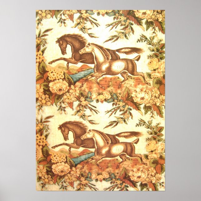 Vintage Equestrian Horse Poster (Framsidan)