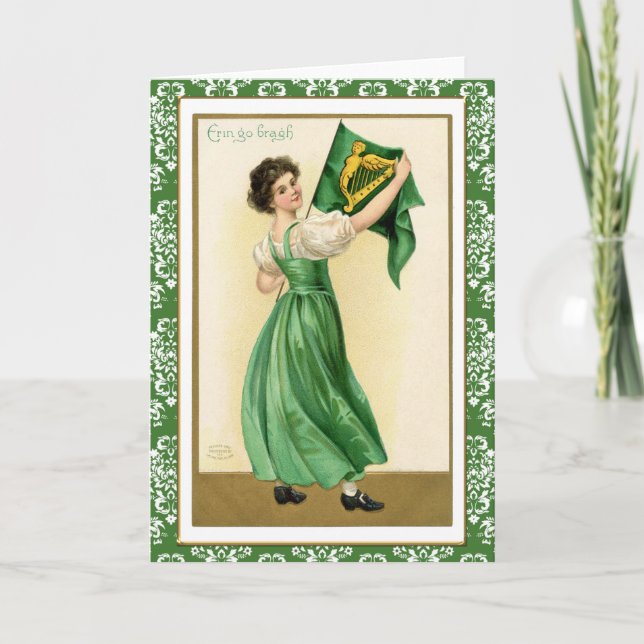 Vintage Erin Go Bragh Kort (Framsida)