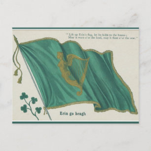 Vintage Erin Go Bragh St patricks day Vykort
