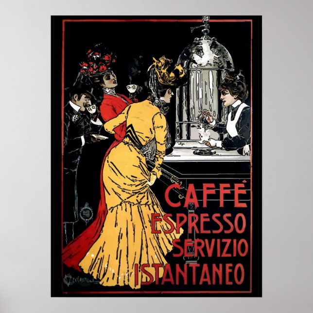 Vintage Espresso Poster (Framsidan)