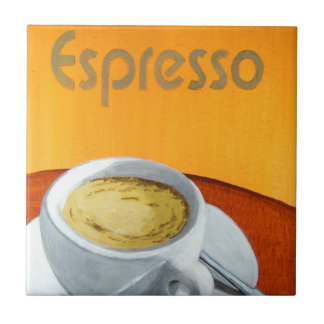 Vintage Espressokaffe Kakelplatta