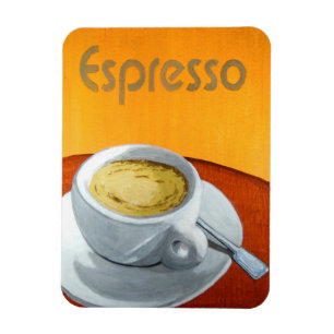 Vintage Espressokaffe Magnet