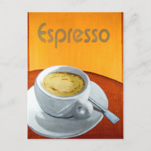 Vintage Espressokaffe Vykort