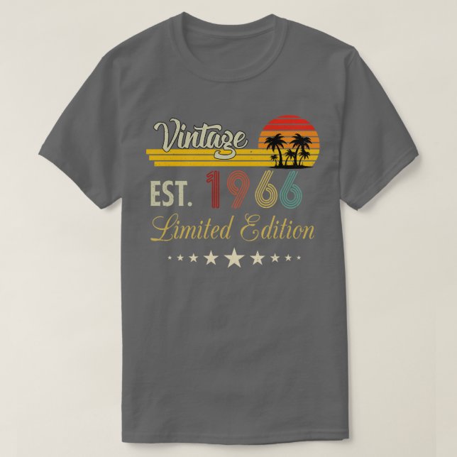 Vintage Est 1966 Begränsad utgåva T Shirt (Design framsida)