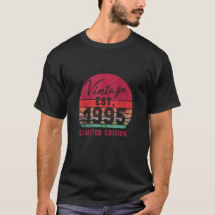 Vintage Est 1995 27 år gammal 27:e födelsedagen T Shirt