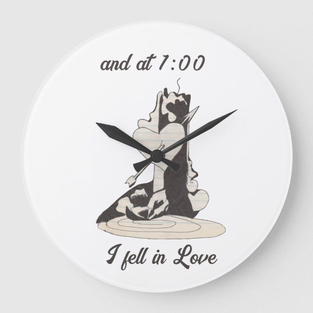 vintage, estetisk väggklocka (Framsida)