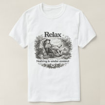 Vintage Etching Dog Rocking Chair Relax Quote Art