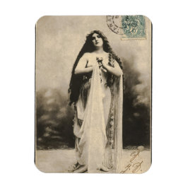 Vintage Eterisk Gudinna Postkort Magnet