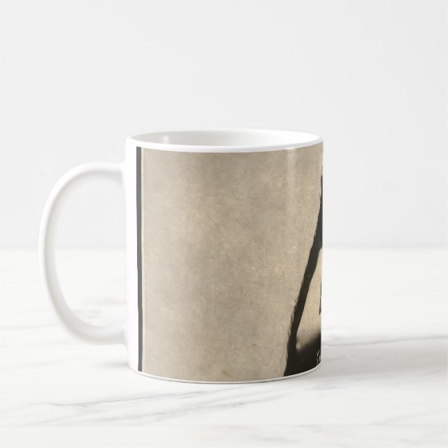 Vintage Etheral Goddess vykort Kaffemugg (Vänster)