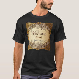 Vintage-etikett - Åldras Vin Stil födelsedag i T Shirt