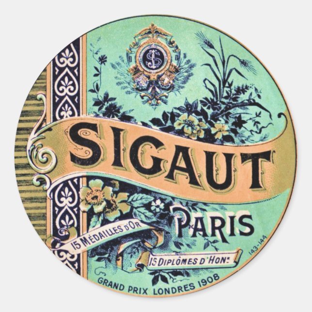 Vintage etikett - etikett (Framsida)