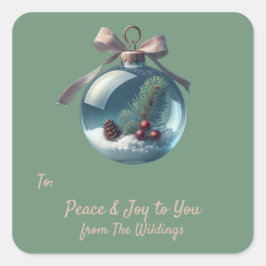 Vintage Etikett för Märkre av prydnadsföremål för