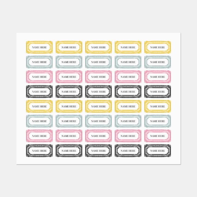 Vintage etiketter uppsättning 1 (Ark)