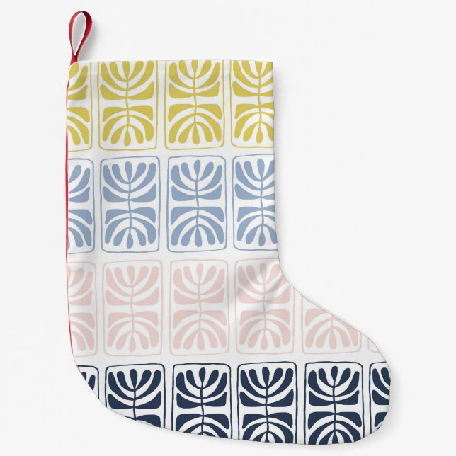 Vintage Etnik: Sömlös konstnärlig design Liten Julstrumpa (Framsidan)