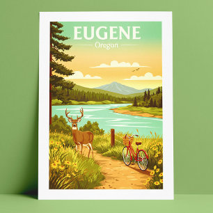 Vintage Eugene Oregon Vykort