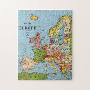 Vintage Europa 2000-talets general Karta Pussel