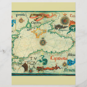 Vintage Europa - gammalt karta kartografiskt geogr