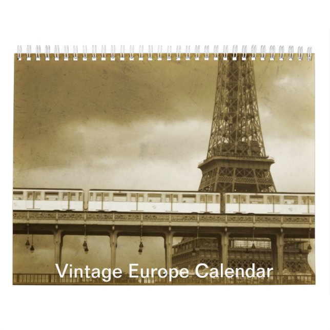 Vintage Europe - arkitektur Kalender för bioteknik (Omslag)