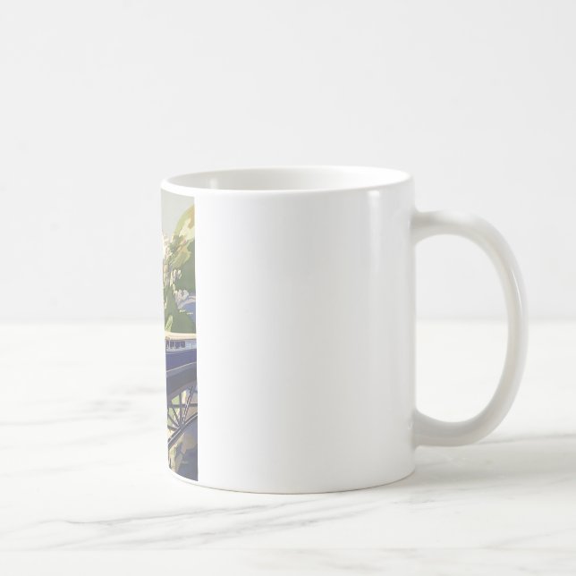 Vintage Europe Rail Travel Kaffemugg (Höger)
