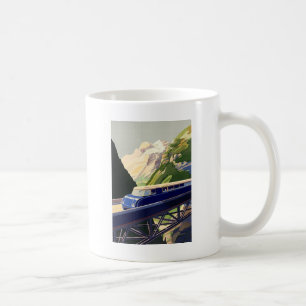 Vintage Europe Rail Travel Kaffemugg
