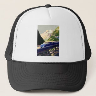 Vintage Europe Rail Travel Truckerkeps
