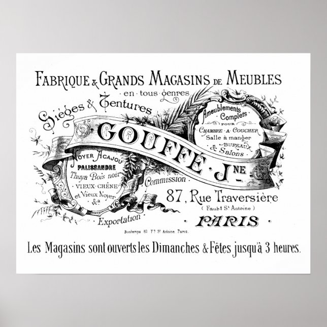 Vintage European Manufacturers Annons Poster (Framsidan)