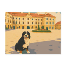 Vintage europeiskt stadstorg med Bernese