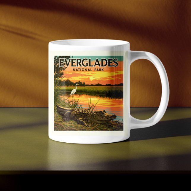 Vintage Everglades nationalpark Kaffemugg (Skapare uppladdad)