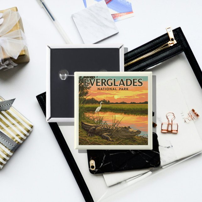 Vintage Everglades nationalpark Knapp (Skapare uppladdad)